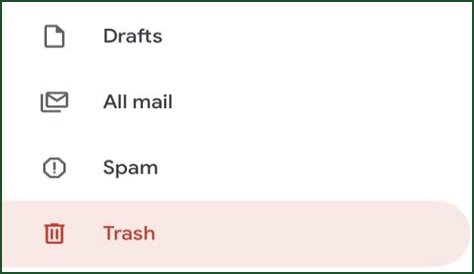 How do I empty email trash on Android?